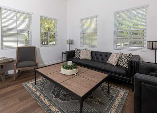 Living Room at Bluffs Apartments, Bluffdale