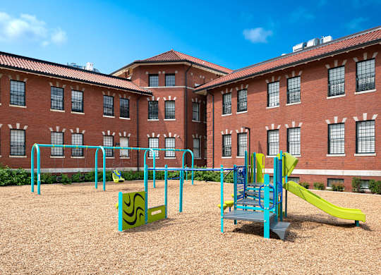 A playground at The Residences at St. Elizabeths East, District of Columbia