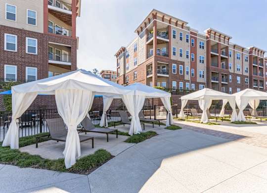 Poolside Cabanas at The Aster Cary, North Carolina