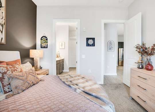A Bedroom With a Dresser at The Aster Cary, North Carolina
