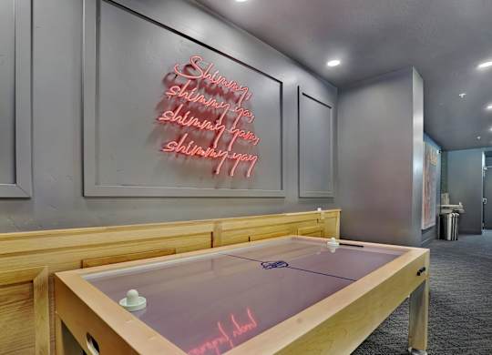 Shiny Table at Lotus Cityline Apartments, Salt Lake City, Utah