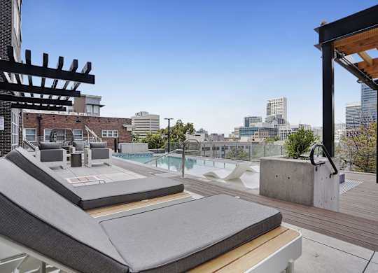 Rooftop Patio at Lotus Cityline Apartments, Utah, 84111