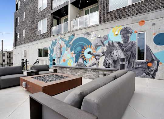 Modern Rooftop Patio at Lotus Cityline Apartments, Salt Lake City, UT