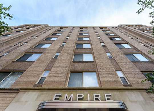 A tall building with the word "EMPIRE" on the front.