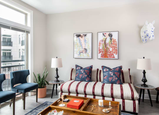 Elegant Living Room at Park Kennedy, Washington, DC
