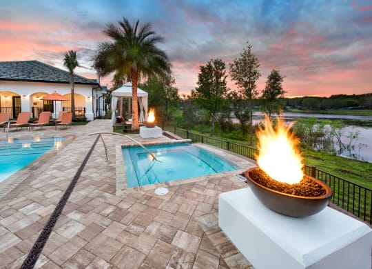Hot Tub And Pool at Town Trelago, Florida