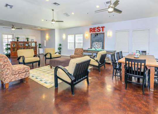 A living room at Roosevelt Commons Apartments, Phoenix, Arizona