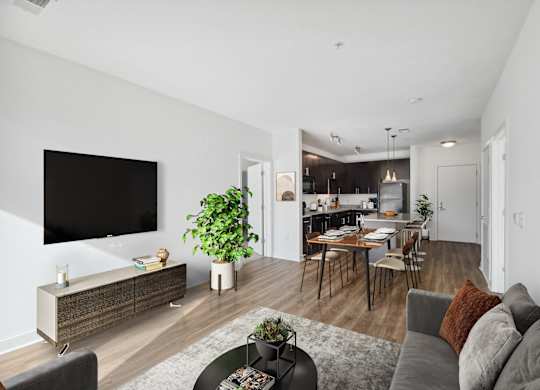 Living and dining at Fort Totten Square, Washington
