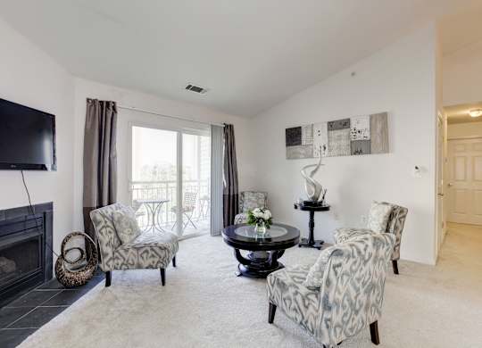 Living Room With TV at Springfield Crossing, Springfield, 22150