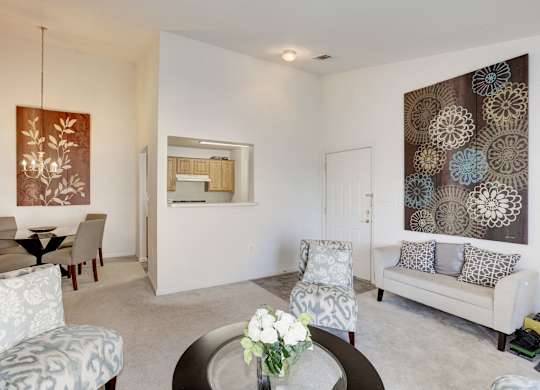 Modern Living Room at Springfield Crossing, Springfield, Virginia