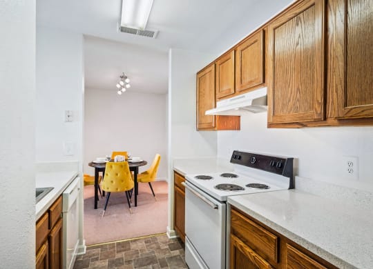 Electric Range In Kitchen at The Fields at Merrifield, Virginia