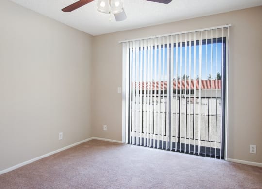 Living Room With Expansive Window at Superior Place, California