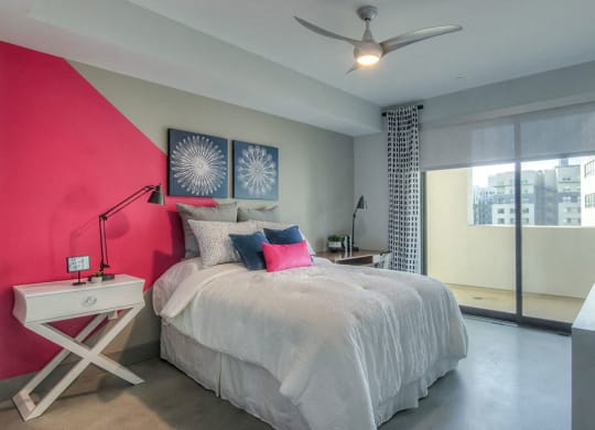 Spacious Bedroom With City Views at The Mansfield at Miracle Mile, Los Angeles, CA , 90036