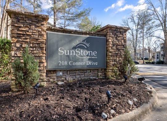 our sign at the sunstone 208 corner drive