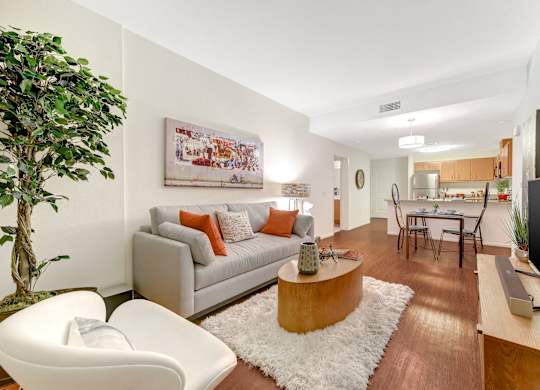 living room at Parc One, Santee, 92071