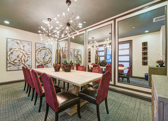 Conference Room with a large table and chairs.