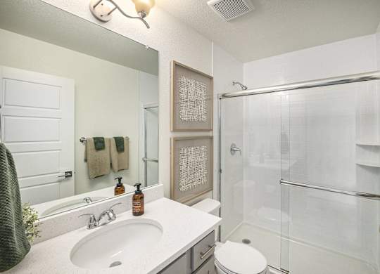 Modern bathroom finishes in Erie, Colorado