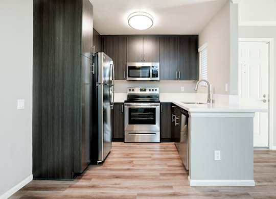 1 Bedroom Unit Kitchen at Central Park, La Mesa, 91942