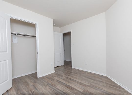 Closet In Bedroom at The Village at Caney Mills, Texas