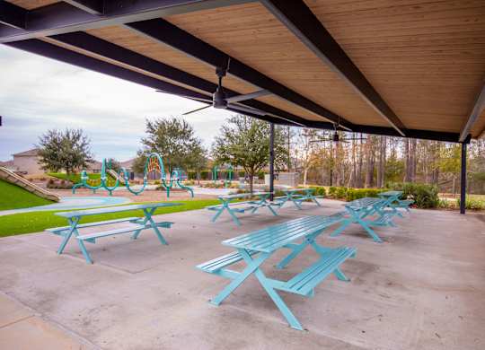 Outdoor Picnic Area at The Village at Caney Mills, Texas