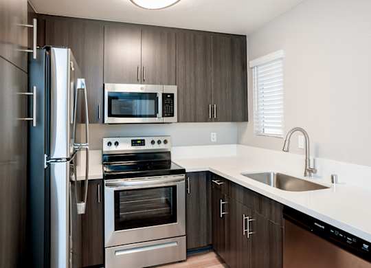 1 Bedroom Unit Kitchen at Central Park, La Mesa