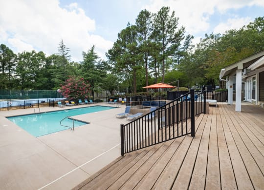 the swimming pool at our apartments