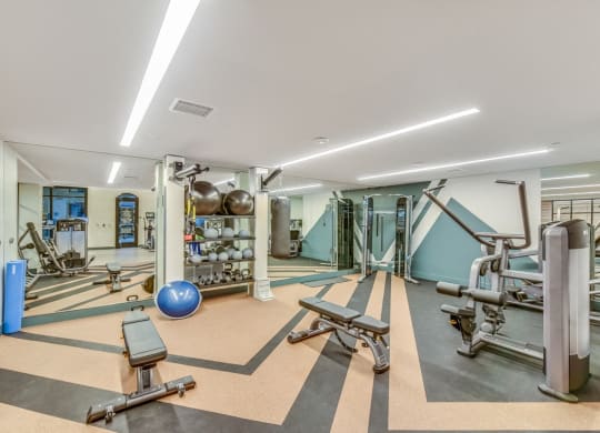 fitness center at Sola, San Diego California