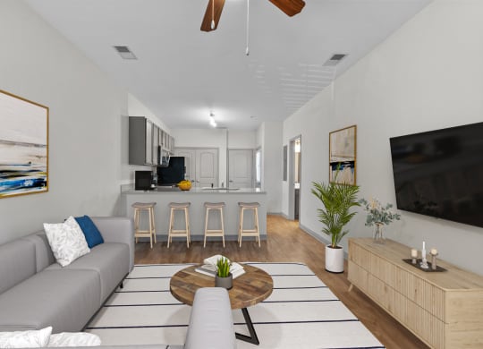 Living Room in Townhome