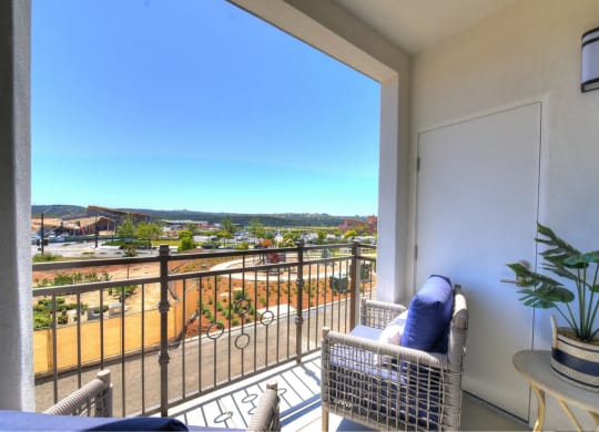 Balcony at Sola at Pacific Highlands Ranch Apartments, San Diego, CA