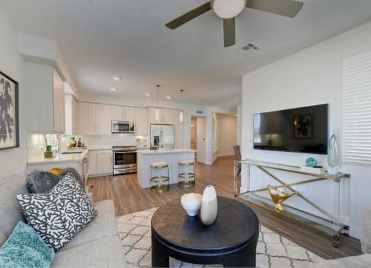 Spacious Living Room1 at Sola at Pacific Highlands Ranch Apartments, San Diego