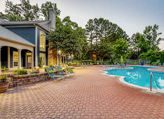 the swimming pool at our apartments