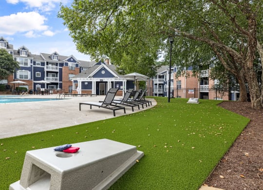 the preserve at ballantyne commons apartments with a swimming pool and grass at Mariners Crossing, North Carolina