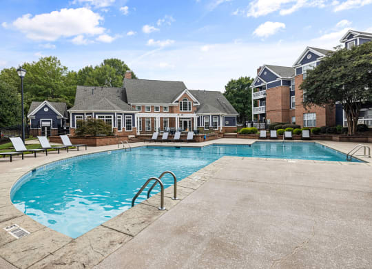 the swimming pool at the preserve at polk apartments ga at Mariners Crossing, Raleigh, NC
