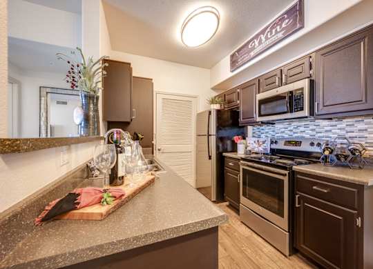 kitchen at Solana Ridge Apartments