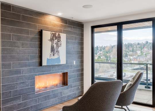 Fireplace Lounge at Axle, Seattle, WA 