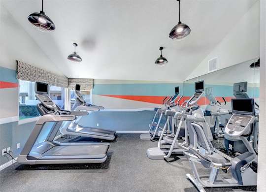 Fitness Center equipments  at Adagio, La Mesa, California