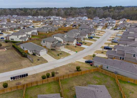 Drone Community View at The Village at Caney Mills, Conroe, TX
