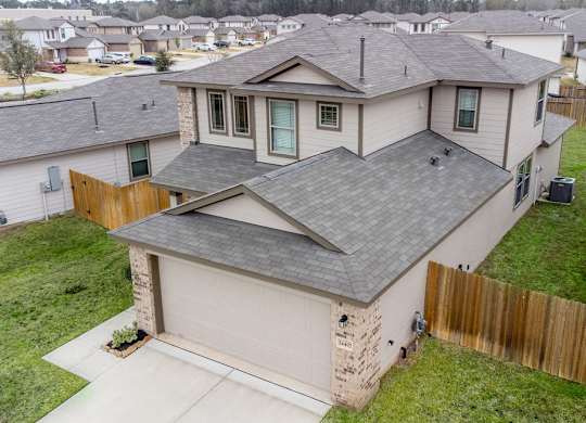 Aerial Garages View at The Village at Caney Mills, Conroe, 77303