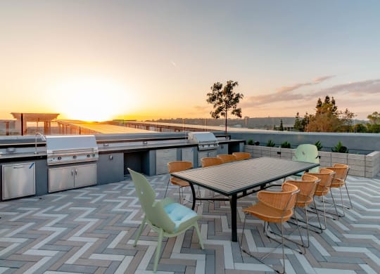 Grilling area at Gravity, California, 92120