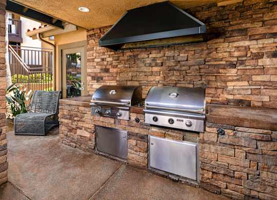 grill area at Bella Terra, Vista, CA, 92081