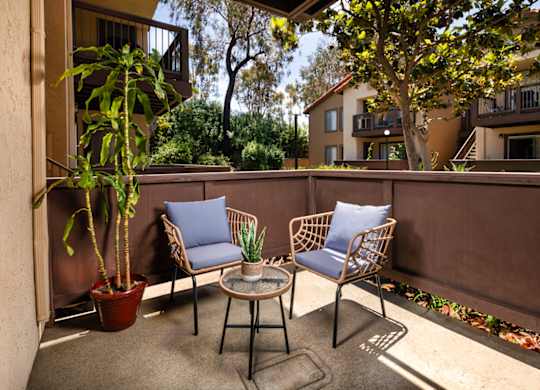 Private Patio at Bella Terra, Vista, California, 92081
