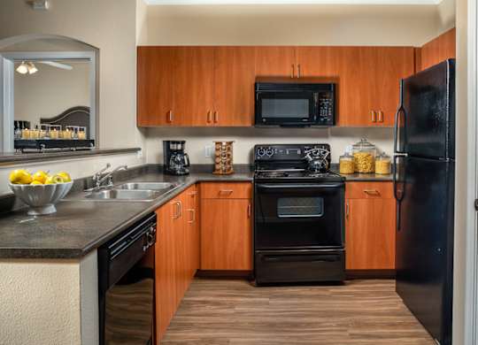 Kitchen appliances  at Ridgestone, Lake Elsinore, CA, 92532