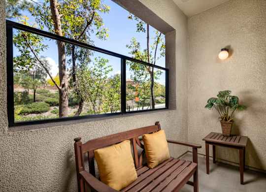 Patio and window  at Ridgestone, California, 92532