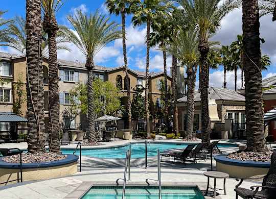 Pool area  at Ridgestone, California, 92532