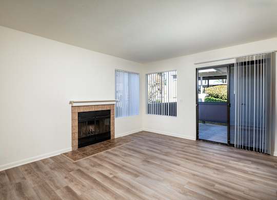 living room at Shadowridge Woodbend Apartments