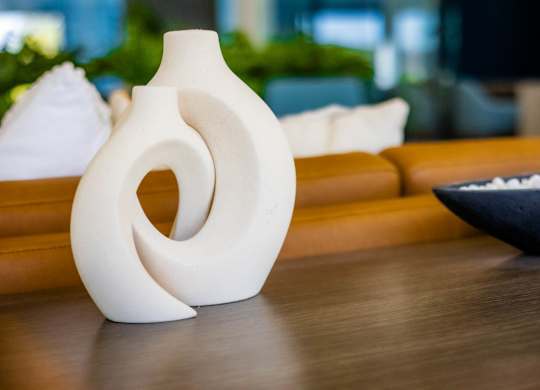 Vase on desk at The Madison at Adams Farm, North Carolina, 27407