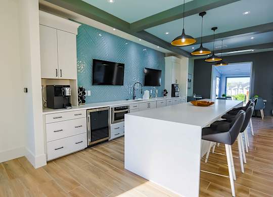 Clubhouse kitchen at The Madison at Adams Farm, Greensboro, NC
