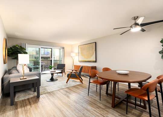 living room of model unit