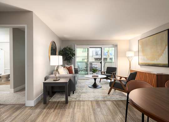 living room of model unit