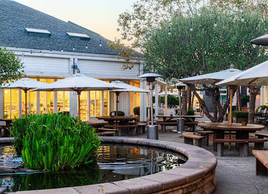 Marin County Mart courtyard